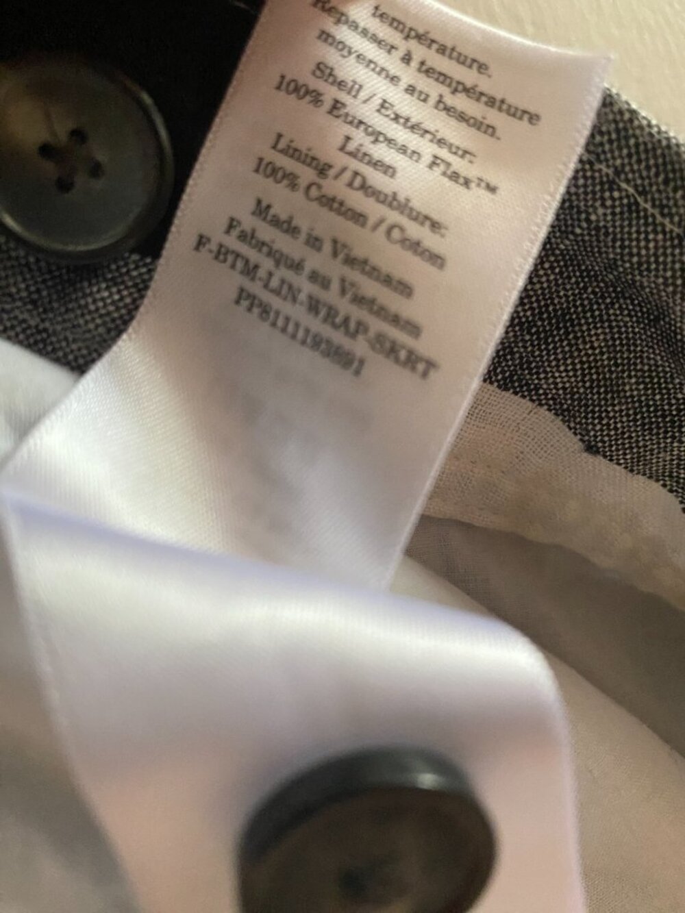Everlane Linen Wrap Skirt - Picture 7 of 8